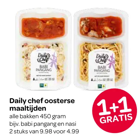Aanbieding: Daily chef oosterse maaltijden