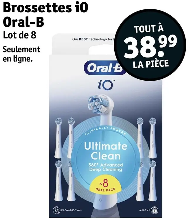 Offre: Brossettes iO