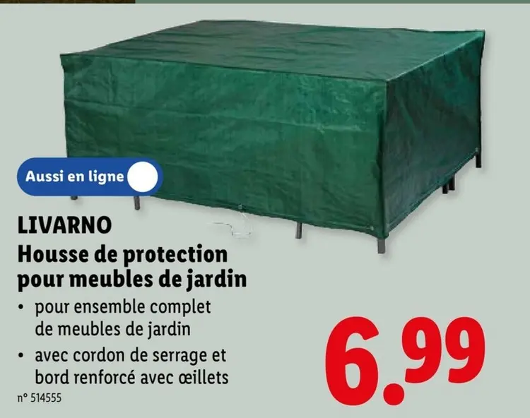 Offre: LIVARNO Housse de protection pour meubles de jardin