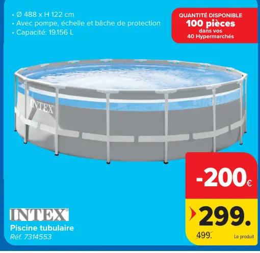 Offre: Piscine tubulaire