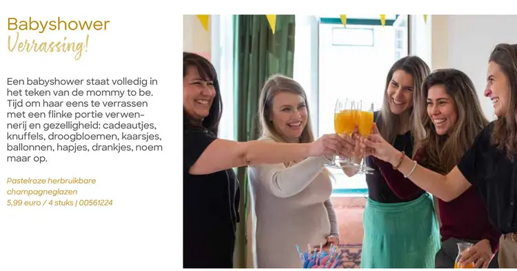 Promotie: Pastelroze herbruikbare champagneglazen