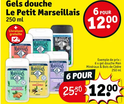Offre: Gels douche