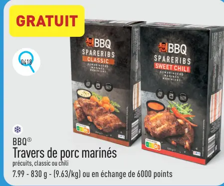 Offre: Travers de porc marinés