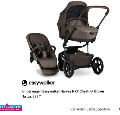 Aanbieding: Kinderwagen Easywalker Harvey NXT Chestnut