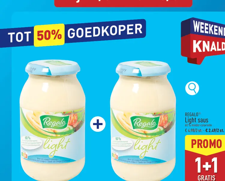 Promotie: Light saus