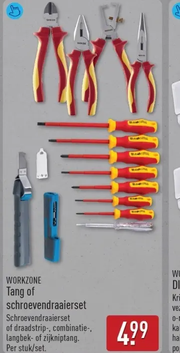 Aanbieding: Tang of schroevendraaierset