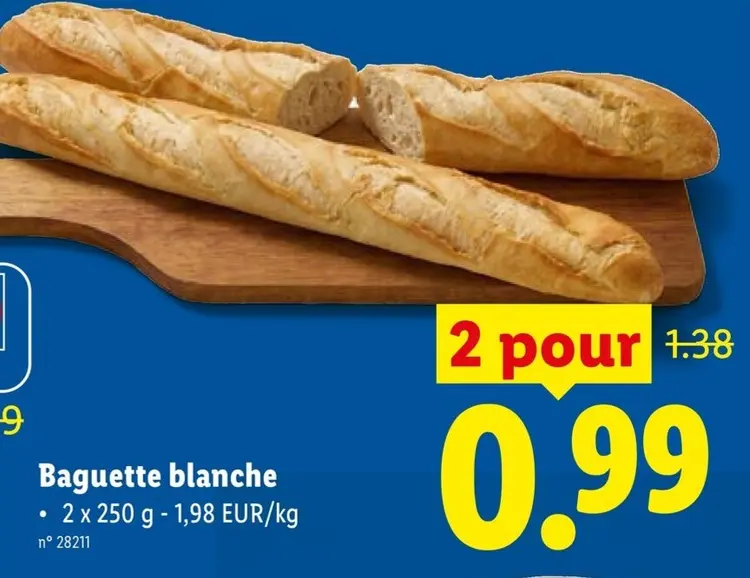 Offre: Baguette blanche