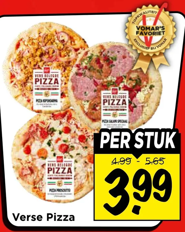 Aanbieding: Verse Pizza