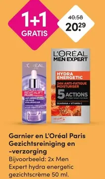 Aanbieding: Garnier en L'Oréal Paris Gezichtsreiniging en -verzorging