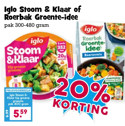Aanbieding: Stoom & Klaar of Roerbak Groente-idee