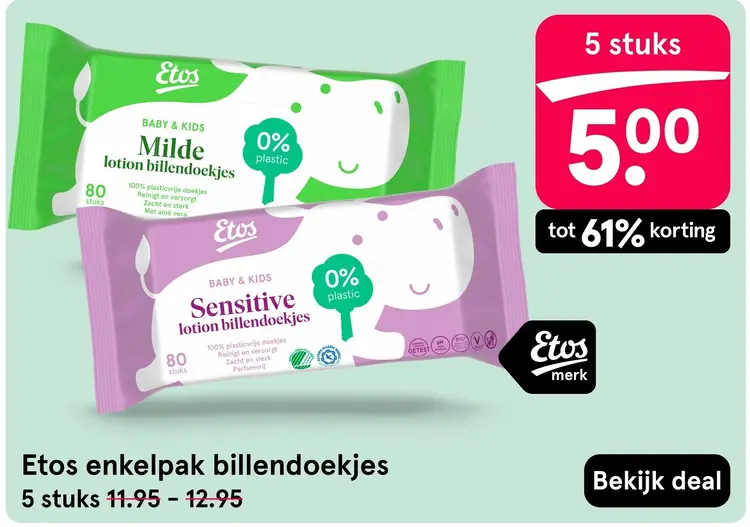 Aanbieding: Enkelpak billendoekjes