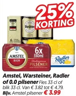 Aanbieding: Bier, Radler of 0.0 Pilsener
