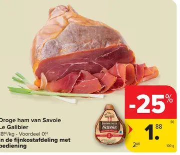 Aanbieding: Droge ham van Savoie