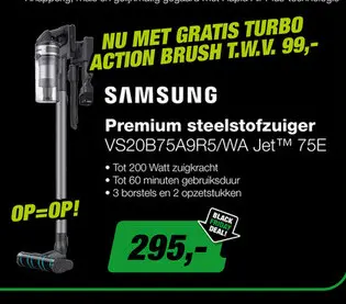Aanbieding: Samsung VS20B75A9R5/WA Jet™ 75E Premium Steelstofzuiger