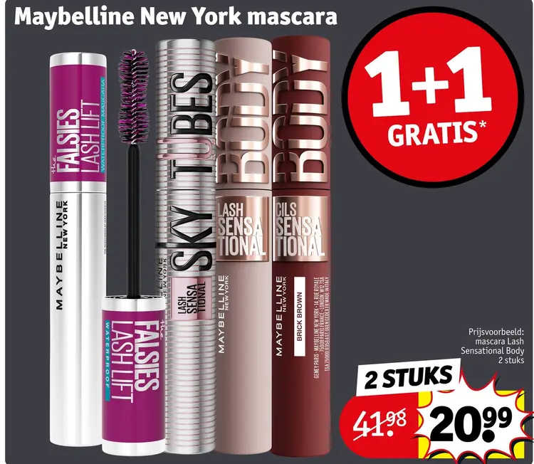 Aanbieding: Maybelline New York mascara
