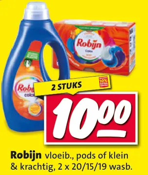 Aanbieding: Robijn wasmiddel of wascapsules