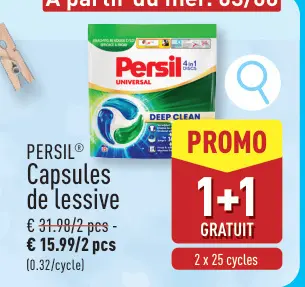 Offre: Capsules de lessive