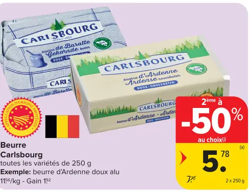 Offre: Beurre