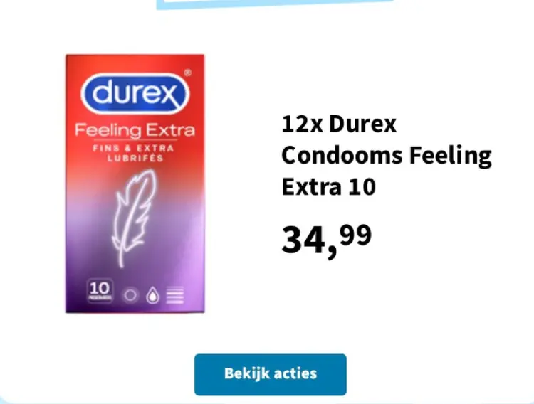 Promotie: Durex Condooms Feeling Extra