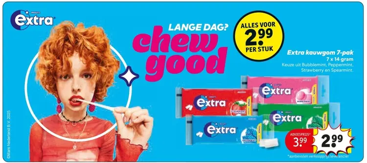 Aanbieding: Extra kauwgom
