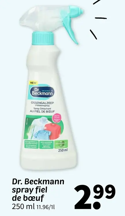 Offre: Dr. Beckmann spray fiel de bœuf