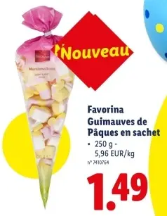 Offre: Guimauves de Pâques en sachet