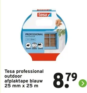Aanbieding: Tesa professional outdoor afplaktape blauw