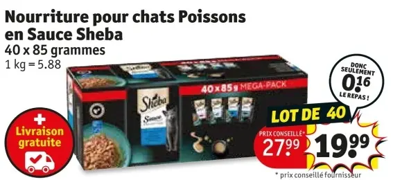 Offre: Nourriture pour chats Poissons en Sauce