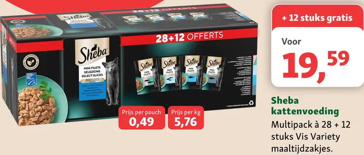 Aanbieding: Kattenvoeding Multipack à 28 + 12 stuks Vis Variety maaltijdzakjes
