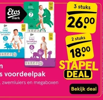 Aanbieding: Etos luierbroekjes