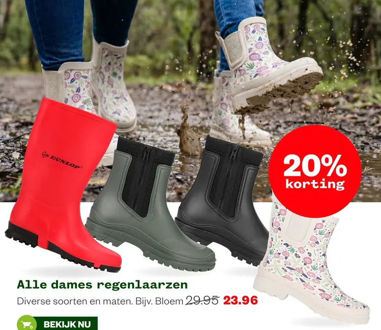 Aanbieding: Alle dames regenlaarzen