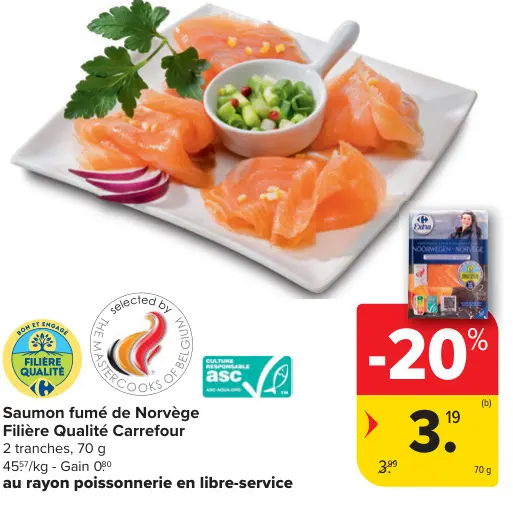 Offre: Saumon fumé de Norvège