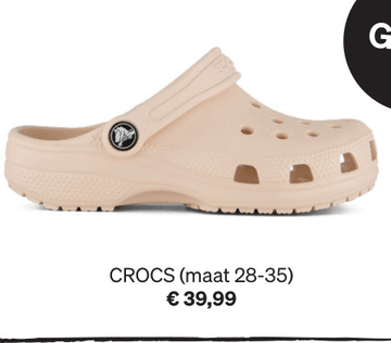 Aanbieding: Crocs Classic Clog Slippers roze Rubber