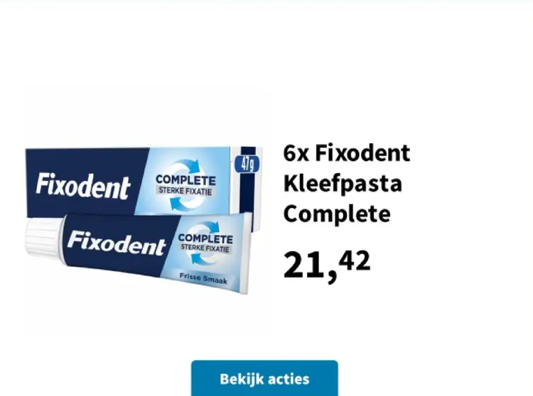 Aanbieding: Kleefpasta Complete