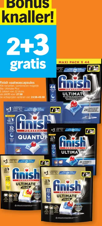 Promotie: Finish vaatwascapsules
