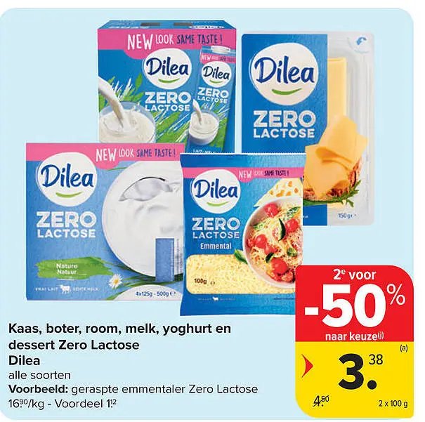 Promotie: Kaas, boter, room, melk, yoghurt en dessert Zero Lactose
