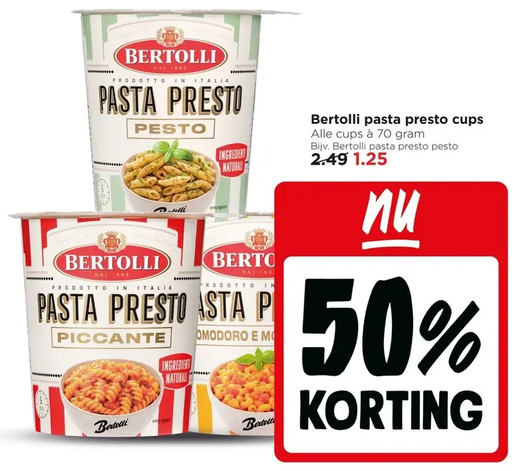Aanbieding: Pasta presto cups