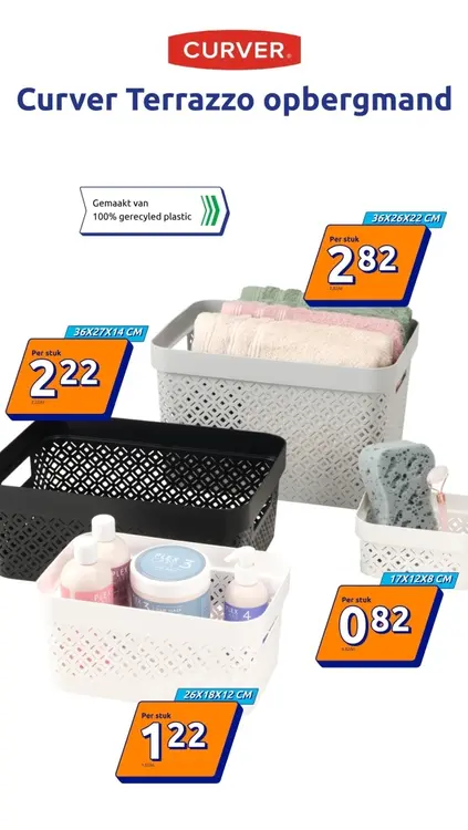 Aanbieding: Curver Terrazzo opbergmand