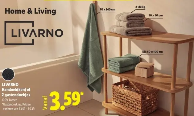 Aanbieding: Handoek(ken) of 2 gastendoekjes