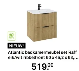 Aanbieding: Atlantic badkamermeubel set Raff
