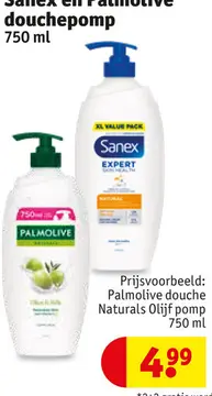 Aanbieding: Palmolive douche Naturals Olijf pomp