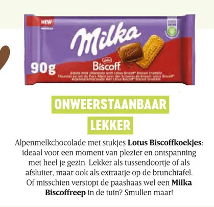 Promotie: Milka Biscoff