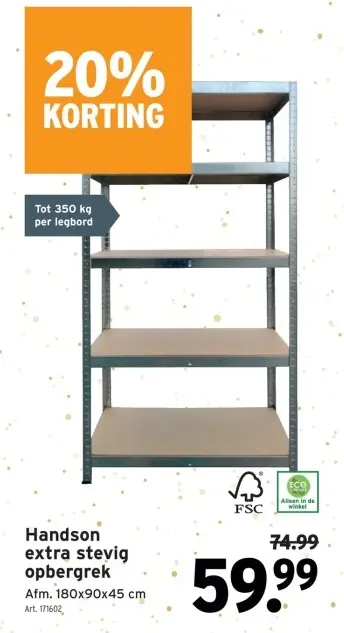 Aanbieding: Handson extra stevig opbergrek