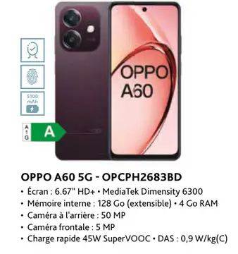 Offre: Oppo a60 5g - opcph2683bd
