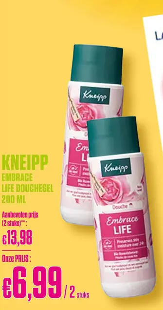 Promotie: Kneipp Embrace Life Douchegel 200 ml 