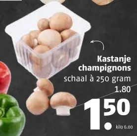 Aanbieding: Kastanje champignons