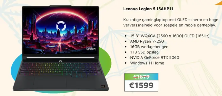Aanbieding: Lenovo Legion 5 15AHP11