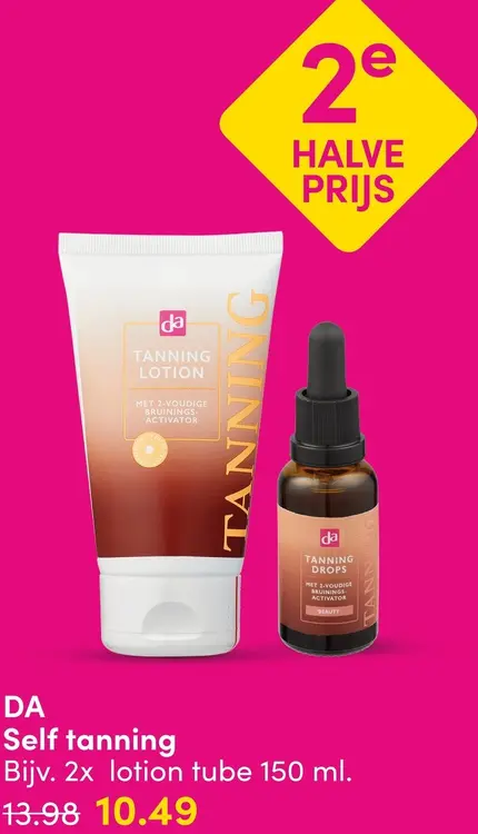 Aanbieding: Self tanning