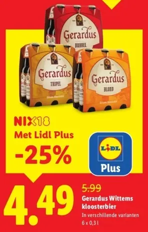 Aanbieding: Gerardus Wittems kloosterbier