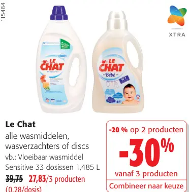 Promotie: Wasmiddelen, wasverzachters of discs